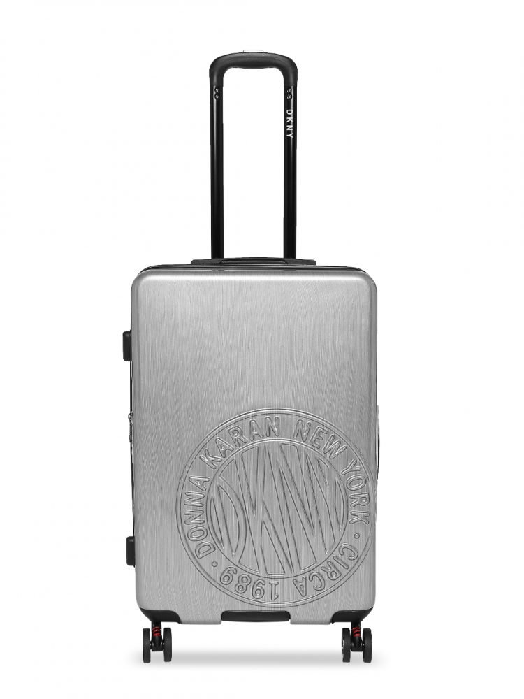 dkny silver suitcase