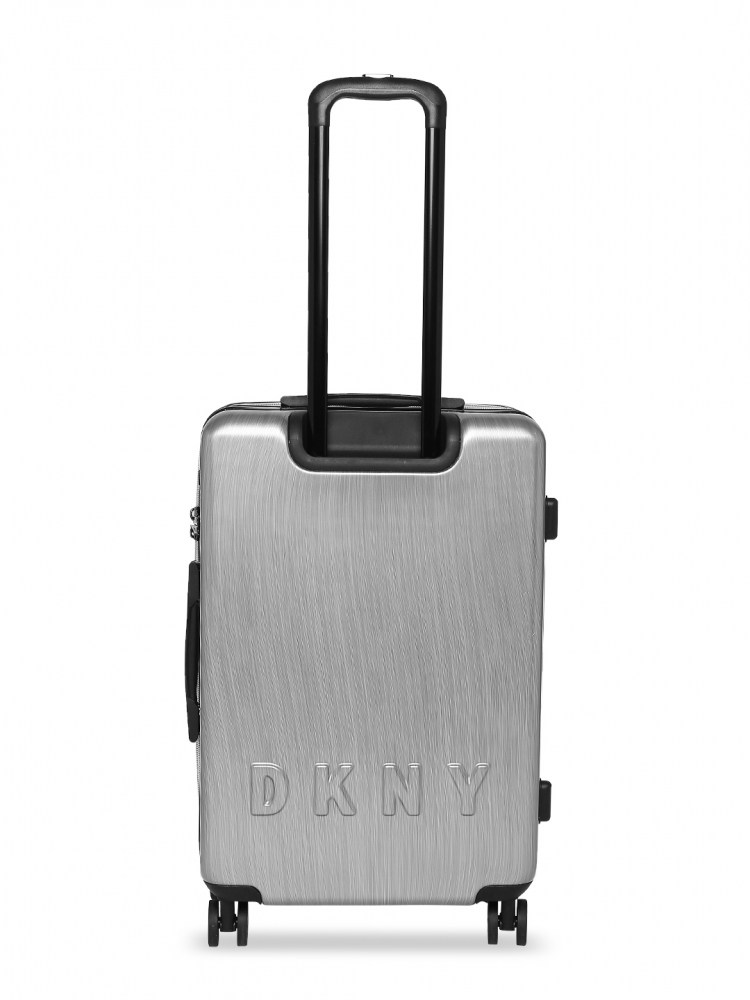 dkny silver suitcase
