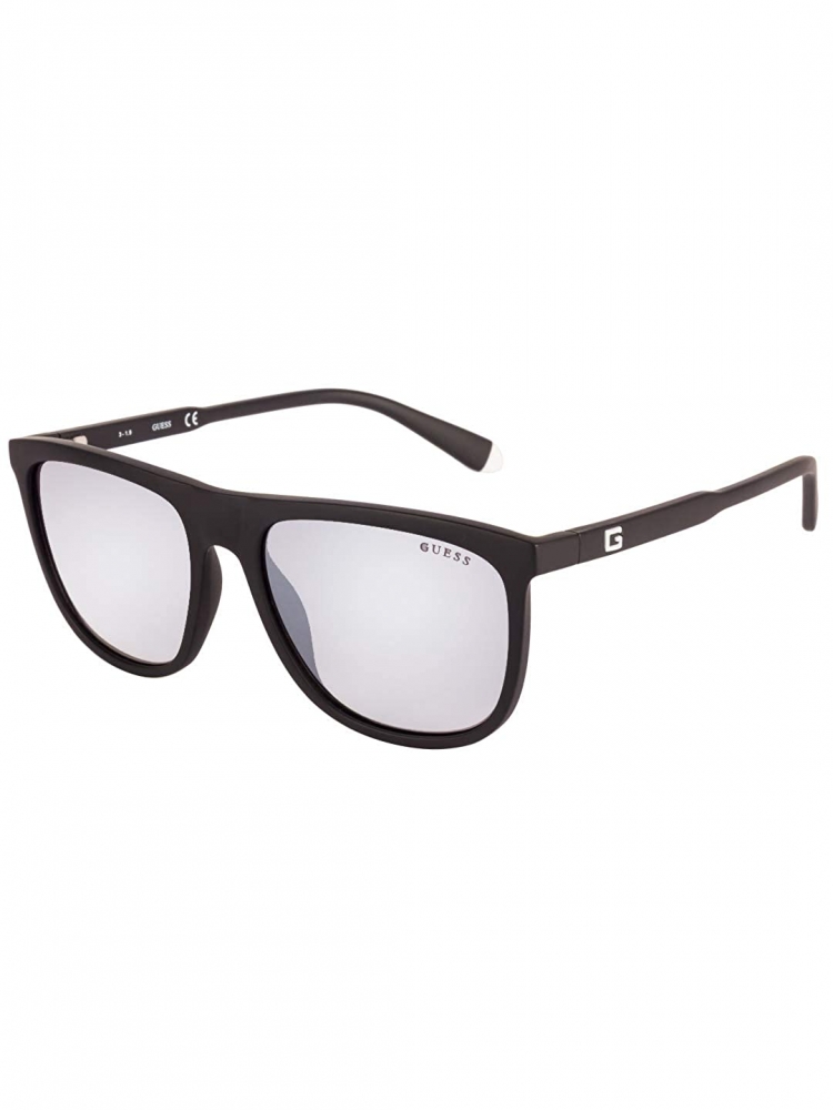GUESS Retro Square Sunglass with Grey Lens for Men