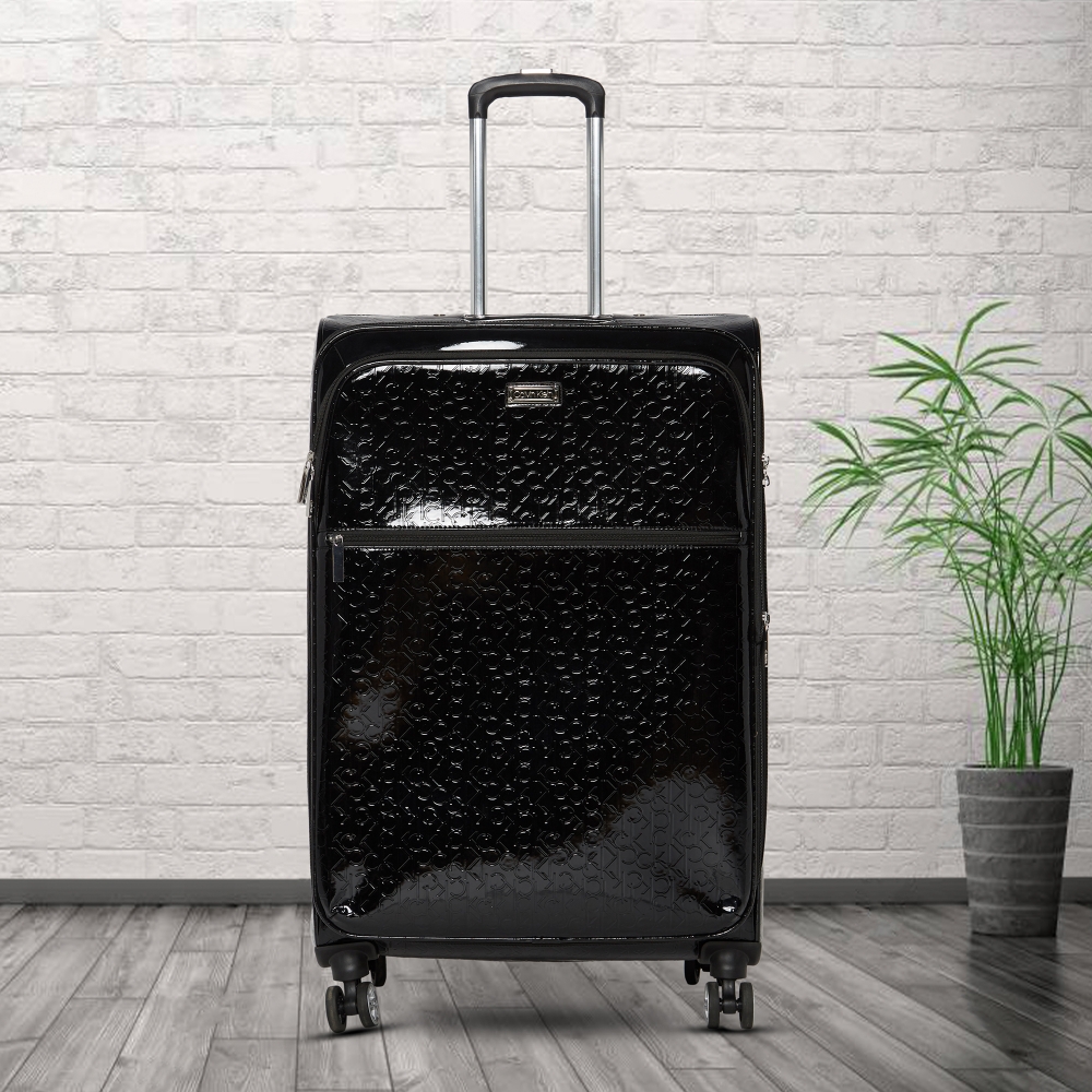 Calvin Klein Impression Soft Large Black Luggage Trolley