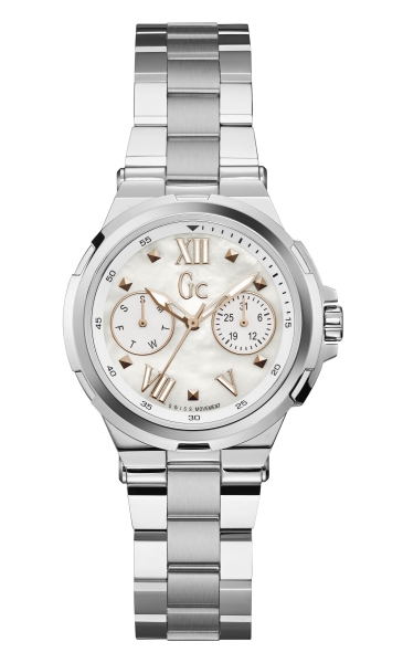 Orologio Uomo GC Y52007G7MF – Cronografo Al Quarzo, Cassa Acciaio 45 Mm, Impermeabile 100 M